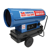 Direct fired oil heaters
